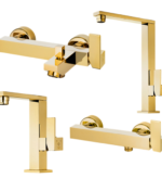 ست کامل شیرآلات کاویان مدل آسا طلایی