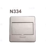پریز برق توکار فانتونی مدل N334 نقره ای