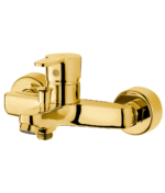 شیر حمام اهرمی کاویان مدل گلسا طلایی