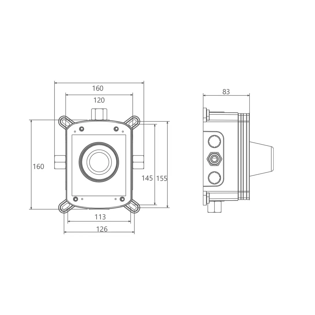 باکس شیر توکار شودر B (حمام تیپ 1،2 و توالت)