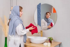 شیر روشویی پایه بلند کاویان مدل ساتین