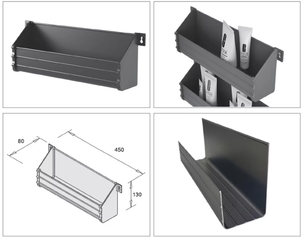 راهنمای نصب باکس آویز يشت درب کمد موکا عرض ۴۵ فانتونی J720