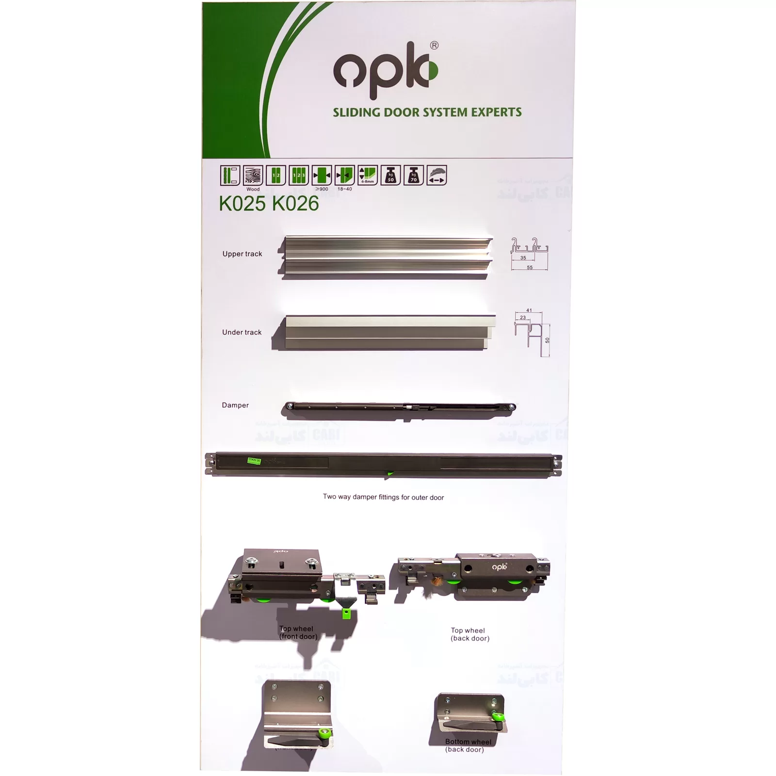 اجزا و متعلقات فانتونی K025 و K026