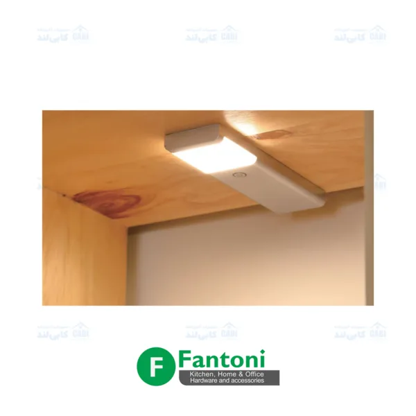 چراغ LED مستطیلی تخت زیر سقفی با دکمه مکانیکی 2.3W فانتونی N679