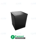 سطل سرویس بهداشتی مشکی مربعی درب الاکلنگی فانتونی S502