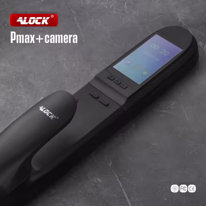 دستگیره چشمی دار و قفل اثر انگشتی دیجیتال ALOCK مدل Pmax Camera