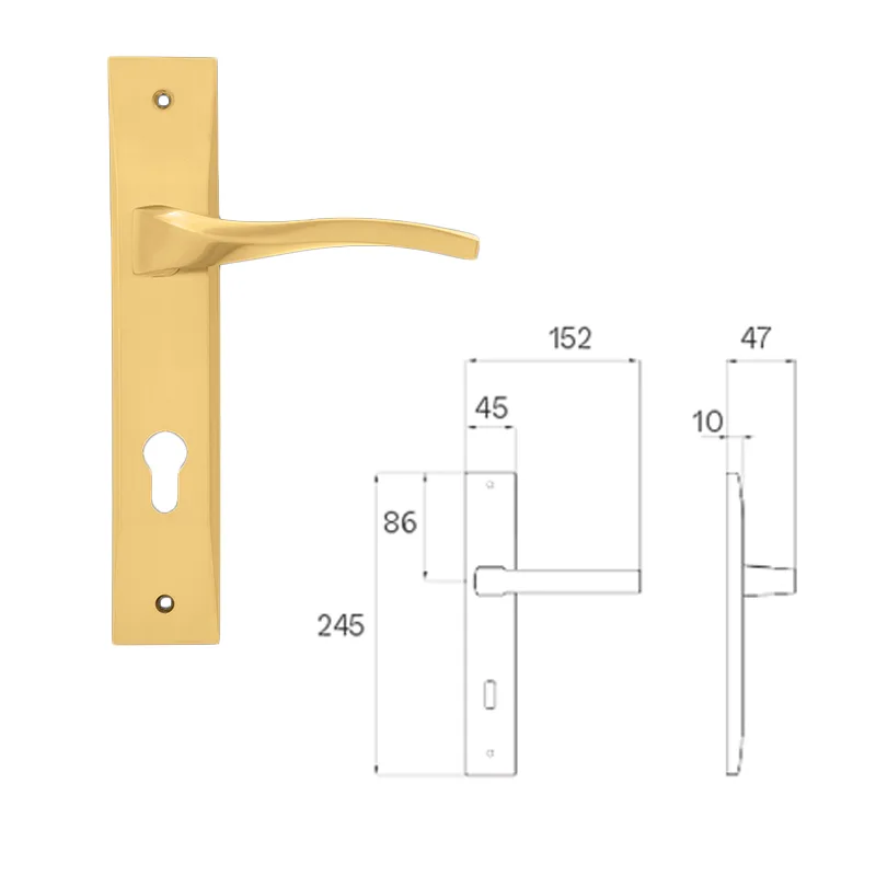 دستگیره درب اتاقی (پلاک) سری 20P تیک TIK