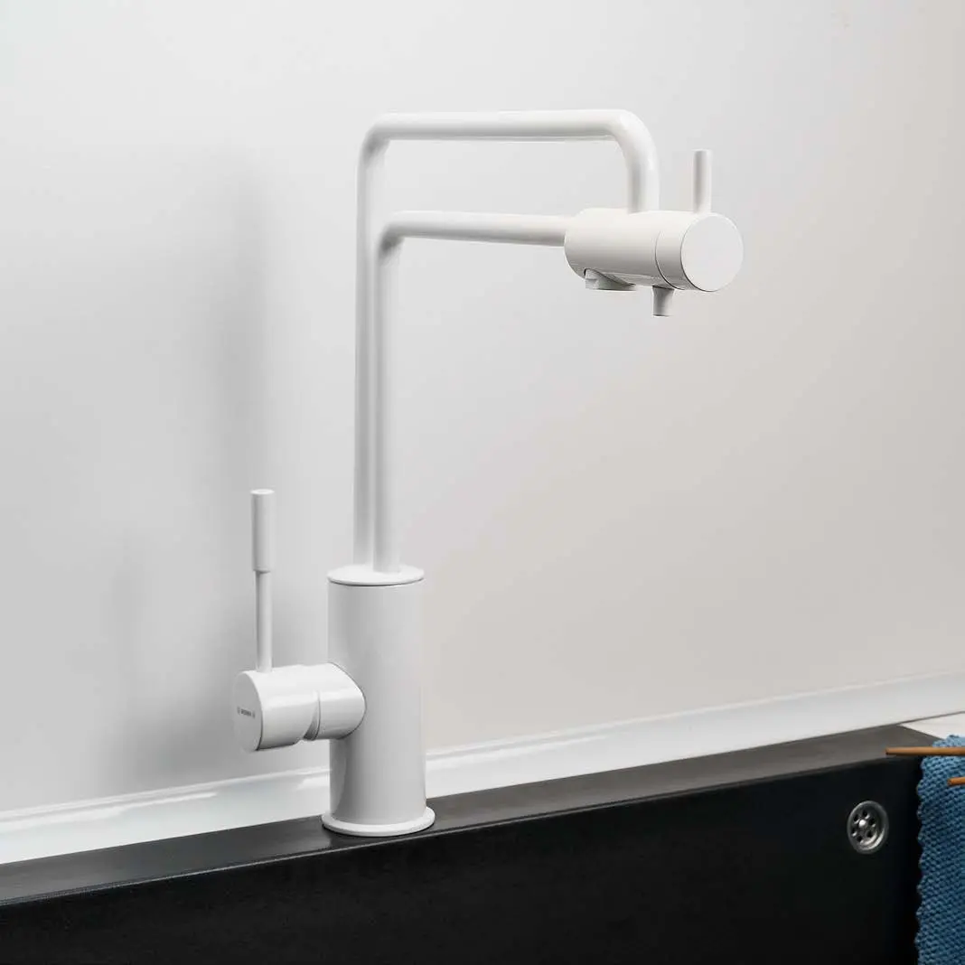 شیر آشپزخانه دو منظوره شوان مدل لوسید سفید