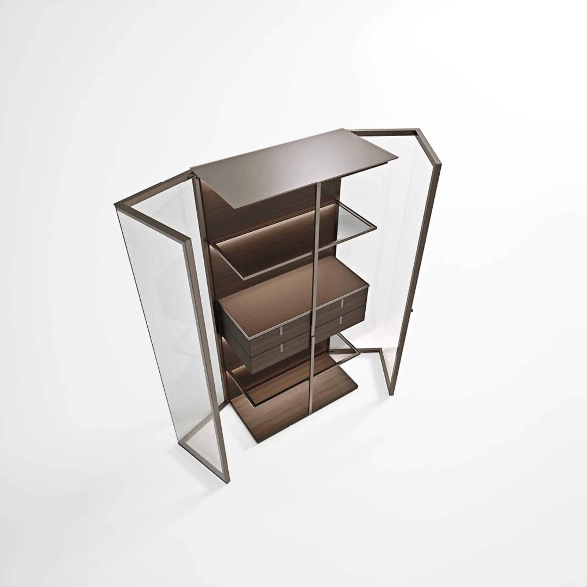 بوفه دکوراتیو شیشه ایی مدل Lyra فانتونی P210