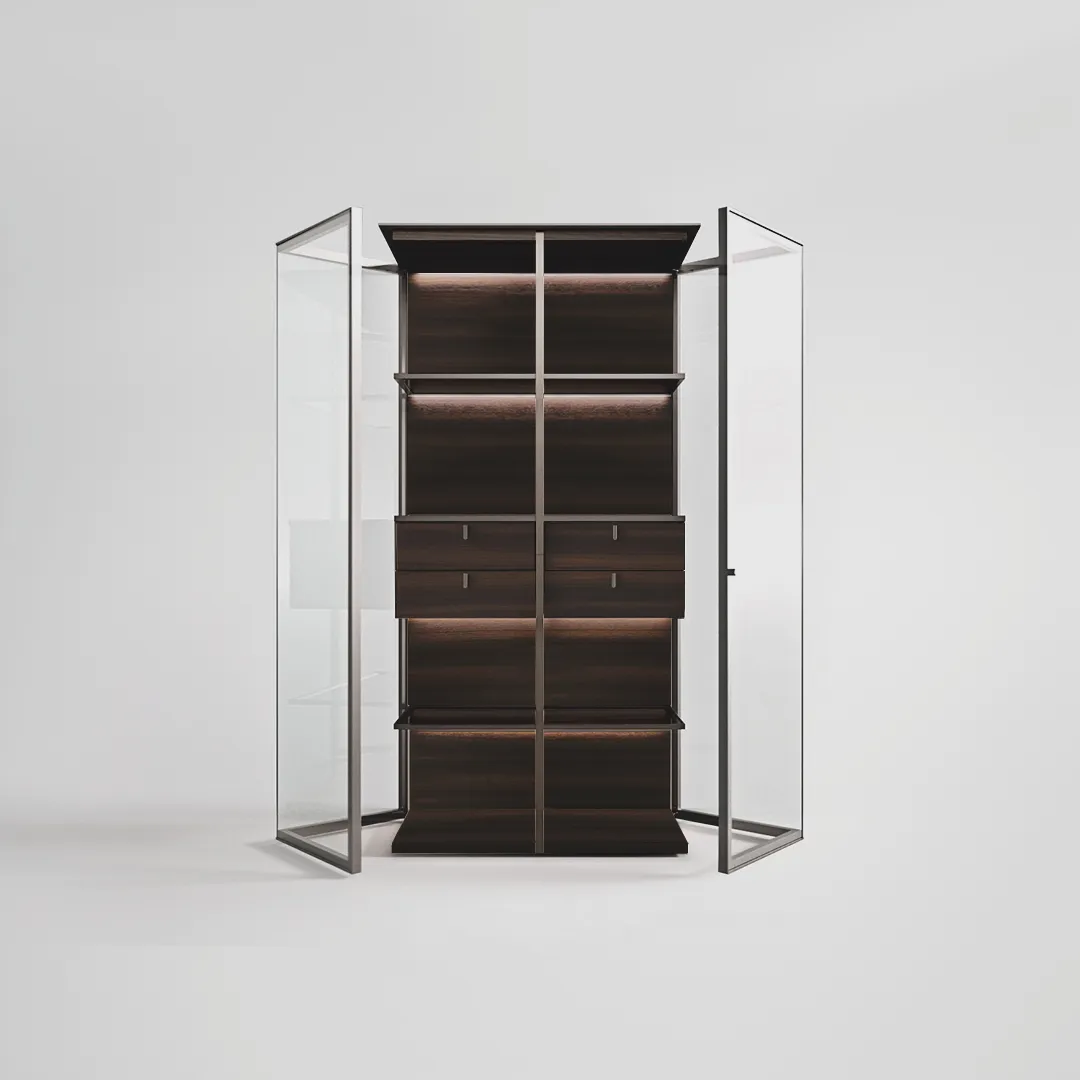 بوفه دکوراتیو شیشه ایی مدل Lyra فانتونی P210