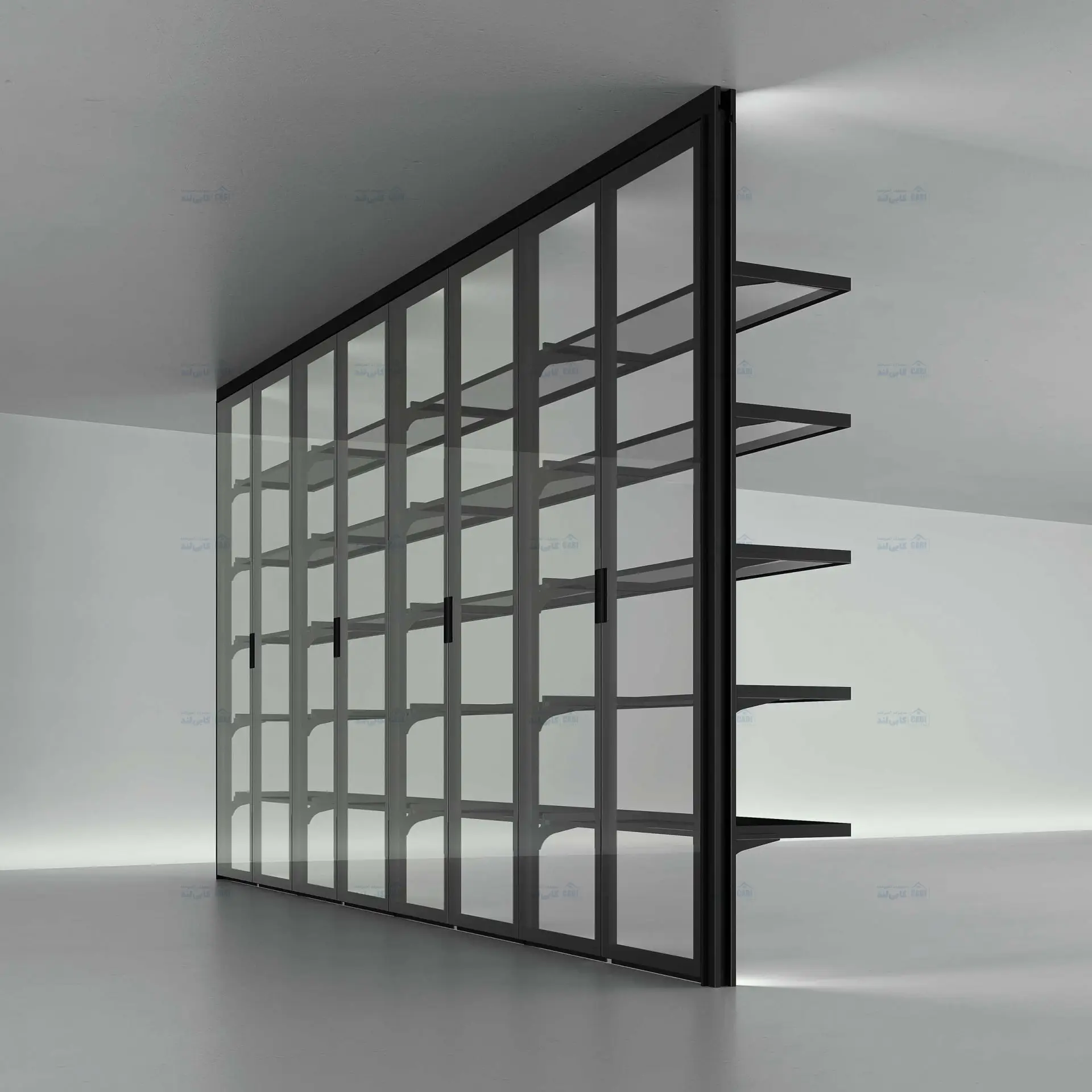 شلف دکوراتیو نوک مدادی مات مدل Rotelle فانتونی P310