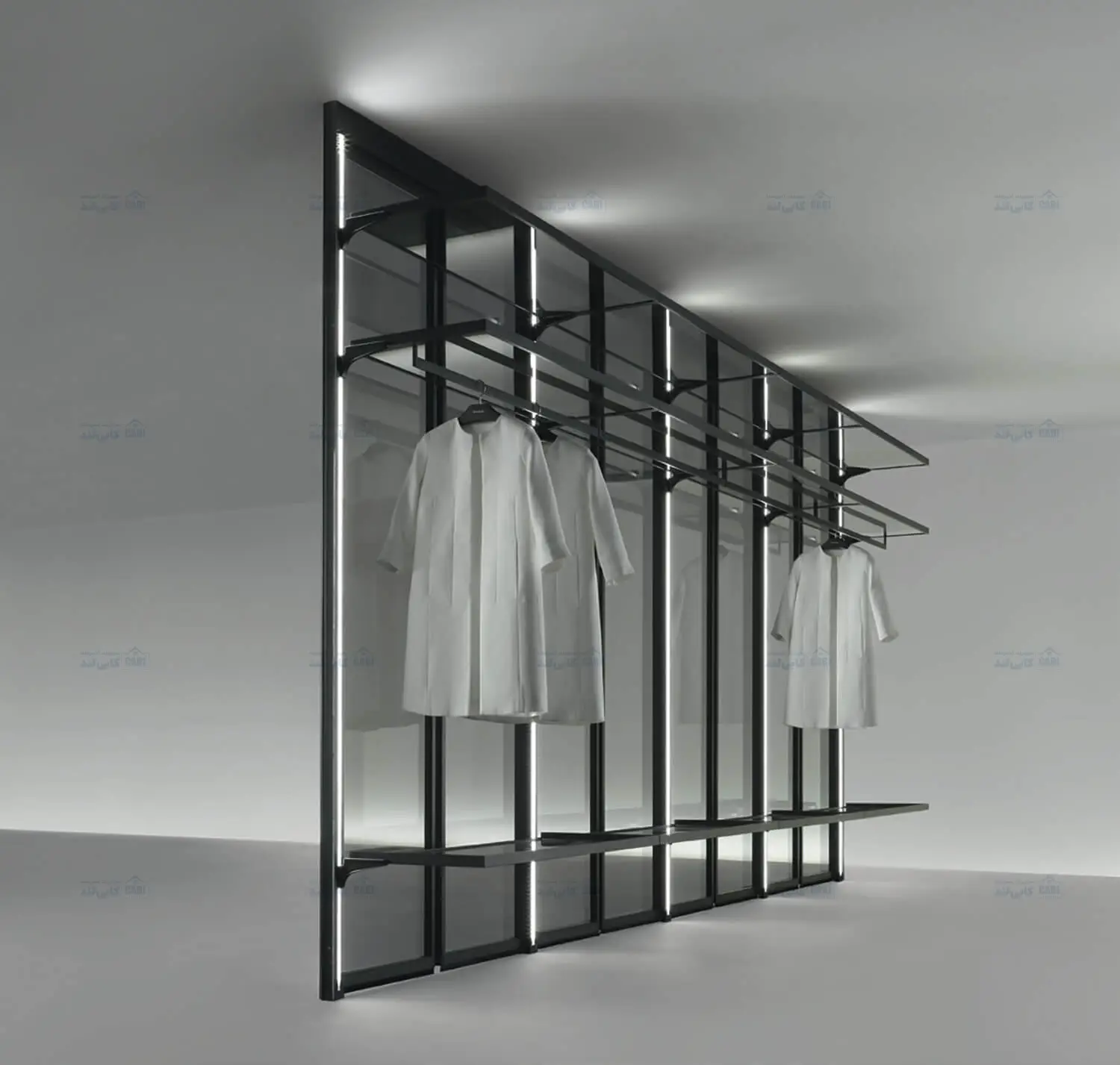 شلف دکوراتیو نوک مدادی مات مدل Rotelle فانتونی P310