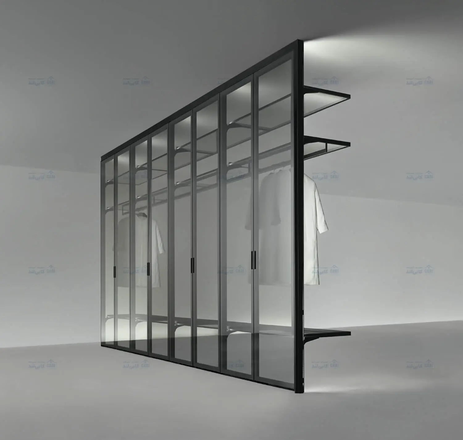 شلف دکوراتیو نوک مدادی مات مدل Rotelle فانتونی P310