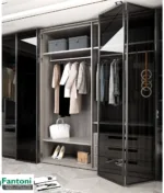 مکانیزم درب تاشو فولد 180 درجه دو درب آلومینیوم عرض 1000mm فانتونی K019