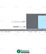 لولا محوری پروفیل آلومینیوم تک جداره یک دوم فانتونی K824