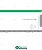 درب کشویی لولایی با میله اتصال روی قاب فانتونی K843