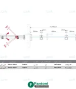 مکانیزم و پروفیل کابین دوش مدل Swing Door فانتونی K901 و K902