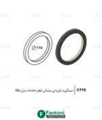 دستگیره دایره ای مشکی قطر 110mm مدل Rilo فانتونی K998