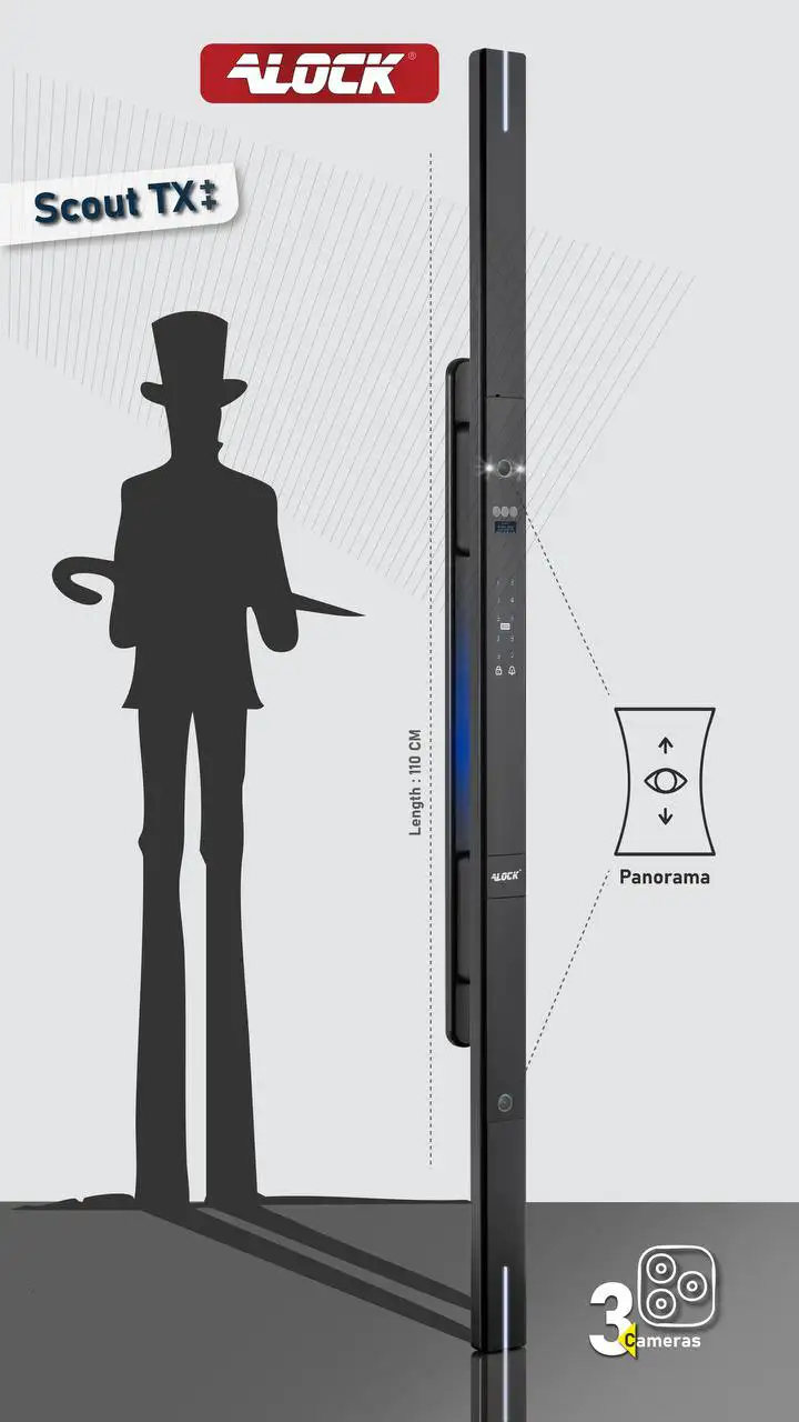 دستگیره فول آپشن سه دوربین ALOCK مدل ++Scout TX
