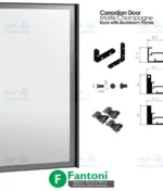 پروفیل دستگیره و درب کمد و کابینت مدل کانادین استایل فانتونی i290 تا i295