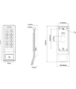ابعاد قفل کمد و استخری هوشمند HTN Prime مدل H1200