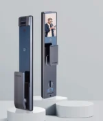 قفل دیجیتال HTN Prime Retina 30 رنگ مشکی مجهز به دوربین چشمی دید در شب 1080P