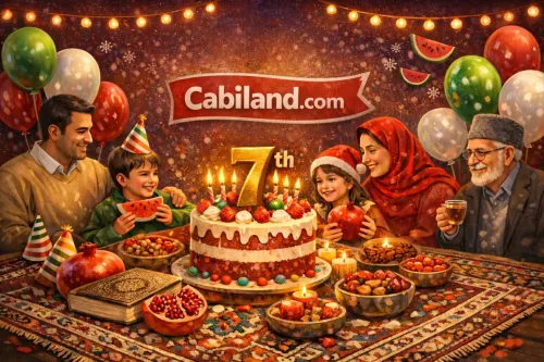 هفتمین سال همراهی با وب سایت کابی لند و شب چله مبارک!